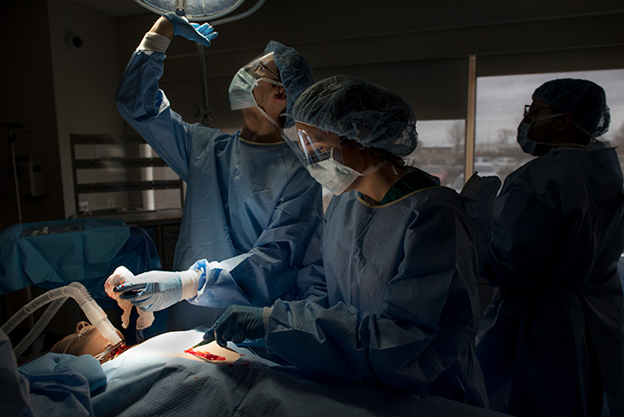 Students in Operating Room