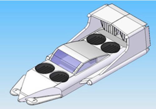 Sketch of car boat hybrid