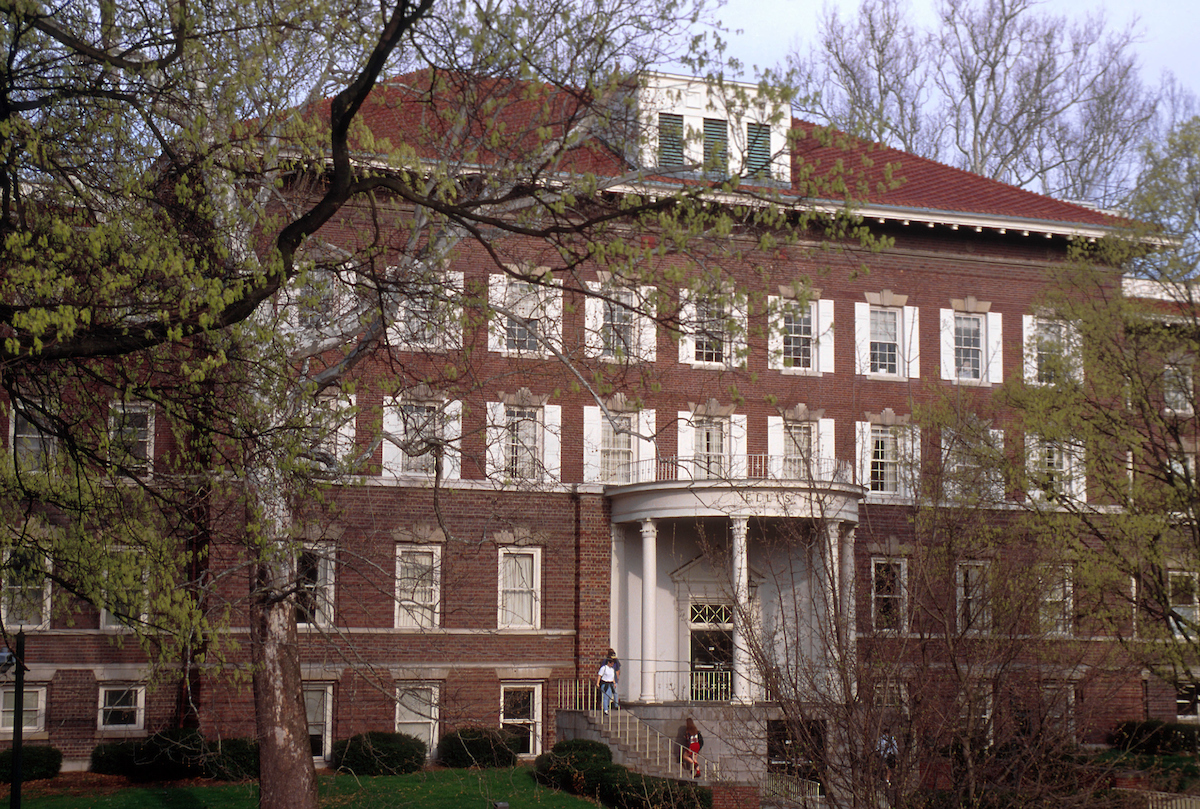 Photo of Ellis Hall, located on College Green