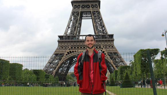 Jack Byrne at Eiffel Tower