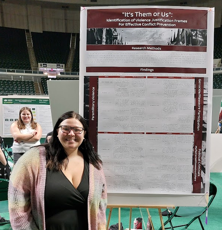 Nicole Sword with her Expo poster 