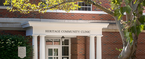 Heritage Community Clinic entrance 