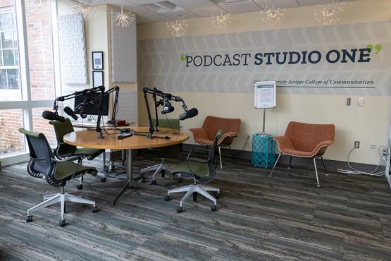 Podcasting studio