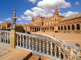 La Plaza de Espana in Seville, Spain