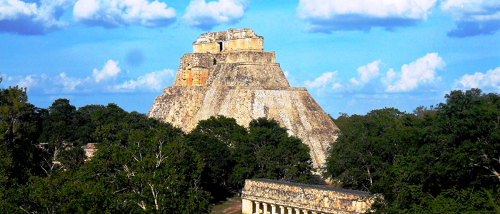 A Mesoamerican pyramid