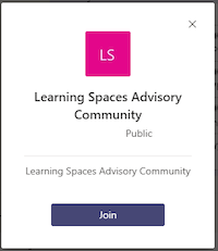 Join the Learning Spaces IT Advisory Community