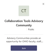 Join Collaboration Tools Advisory Community