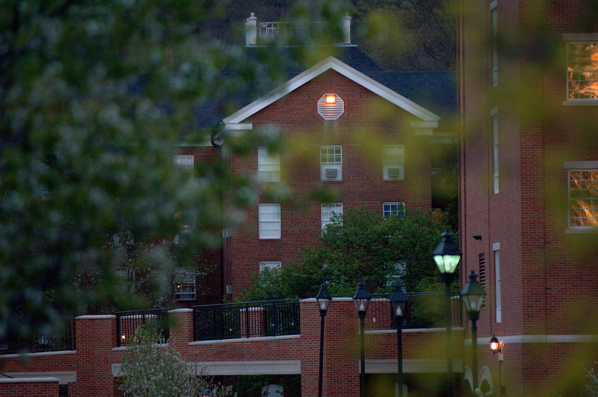 Photo of Ewing Hall, located on South Green