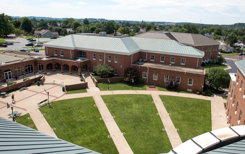 Aerial photograph of Ohio University's Southern campus.