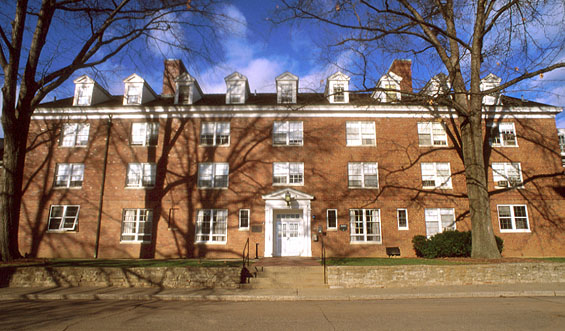 Photo of the front of Read Hall, located on East Green