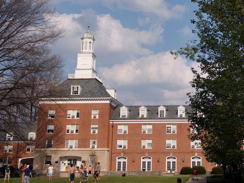 Photo of Washington Hall, located on East Green