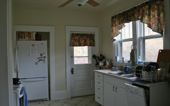 Ecohouse kitchen with Fridge view