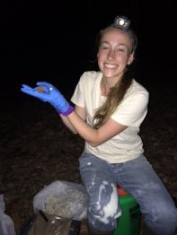 Maria Monarchino, 2015 alum. Photo taken while conducting field work for the Ohio Department of Natural Resources as a Bat Research Technician." height="190" id="2884347|" src="https://author.oit.ohio.edu/sustainability/images/IMG_0760-2.JPG" title="Maria Monarchino, 2015 alum. Photo taken while conducting field work for the Ohio Department of Natural Resources as a Bat Research Technician.