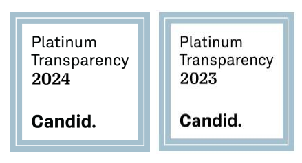 Square logos with text, Platinum Transparency 2024 and 2023, Candid."