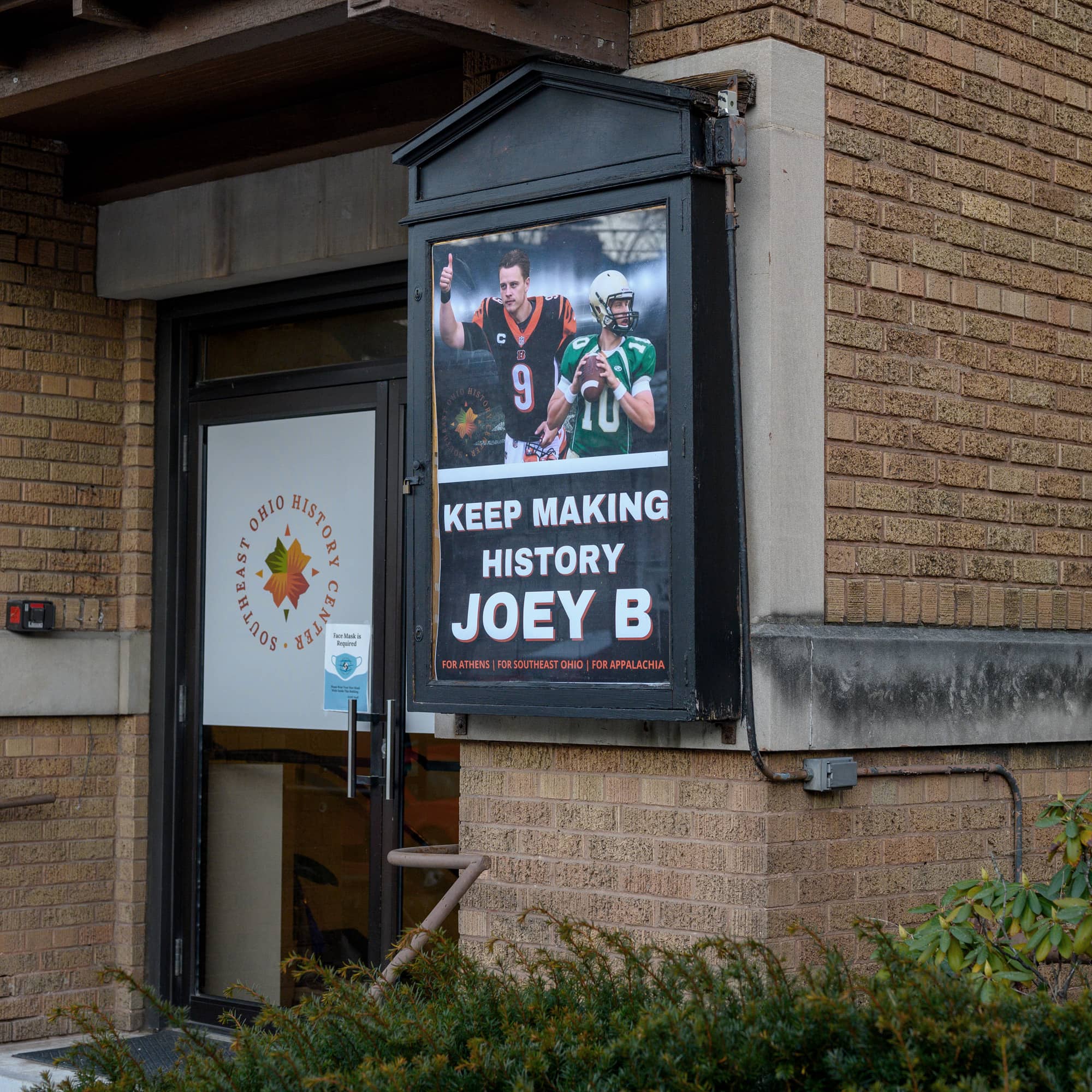 The Southeast Ohio History Center encourages Joe Burrow to
