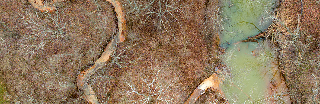 An aerial view of the Truetown Discharge site