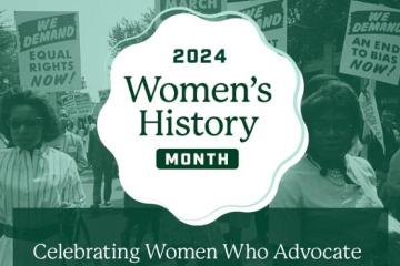 A Women's History Month graphic by Ohio University