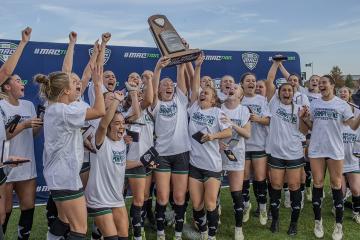 The women’s soccer team took home the Mid-American Conference Championship in November after defeating Kent State 2-1