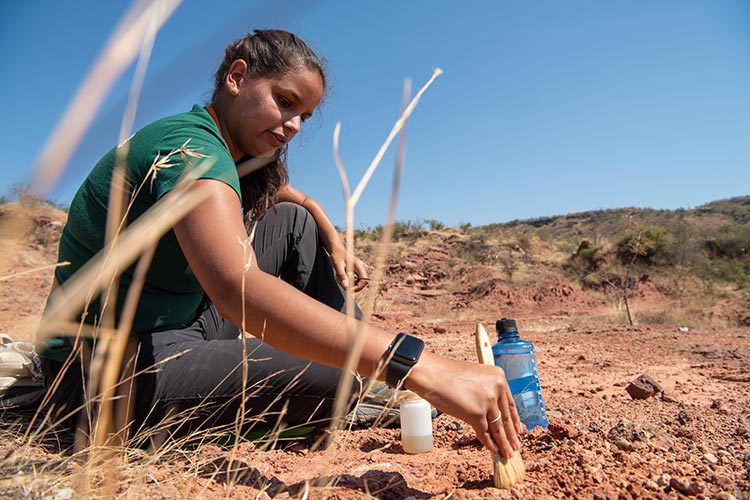 Students, including Rosa Negash, participated in fieldwork at the Utah Geological Survey