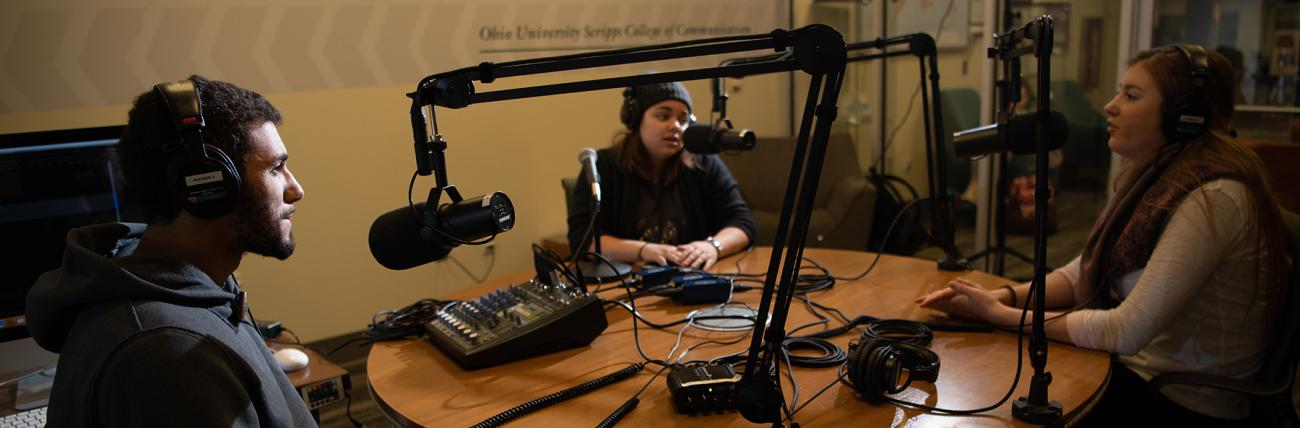 Scripps College of Communication students deliver podcast