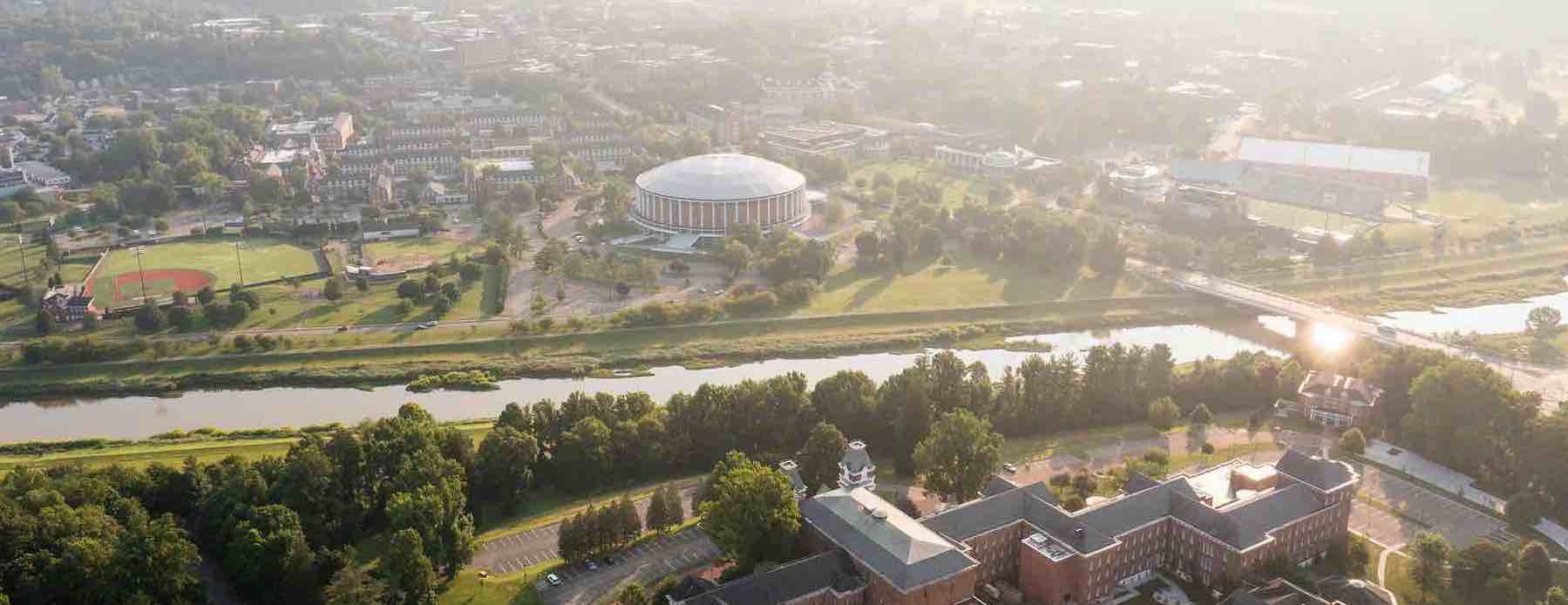 Aerial view of the Athens Campus