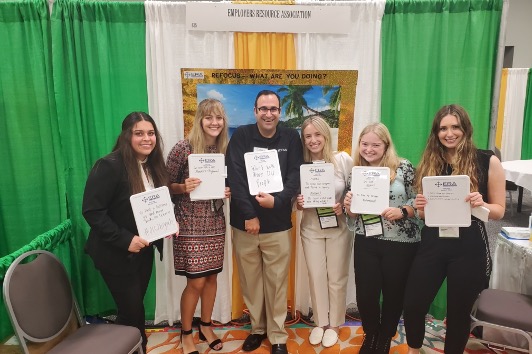 Ohio HR Conference students with certificates