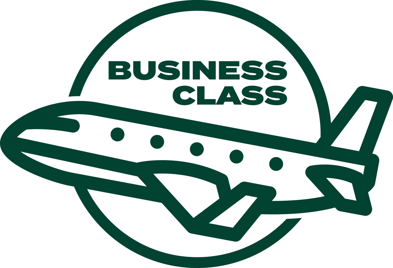 Business Class airplane graphic
