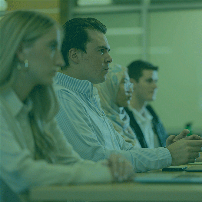 students sitting in a lecture