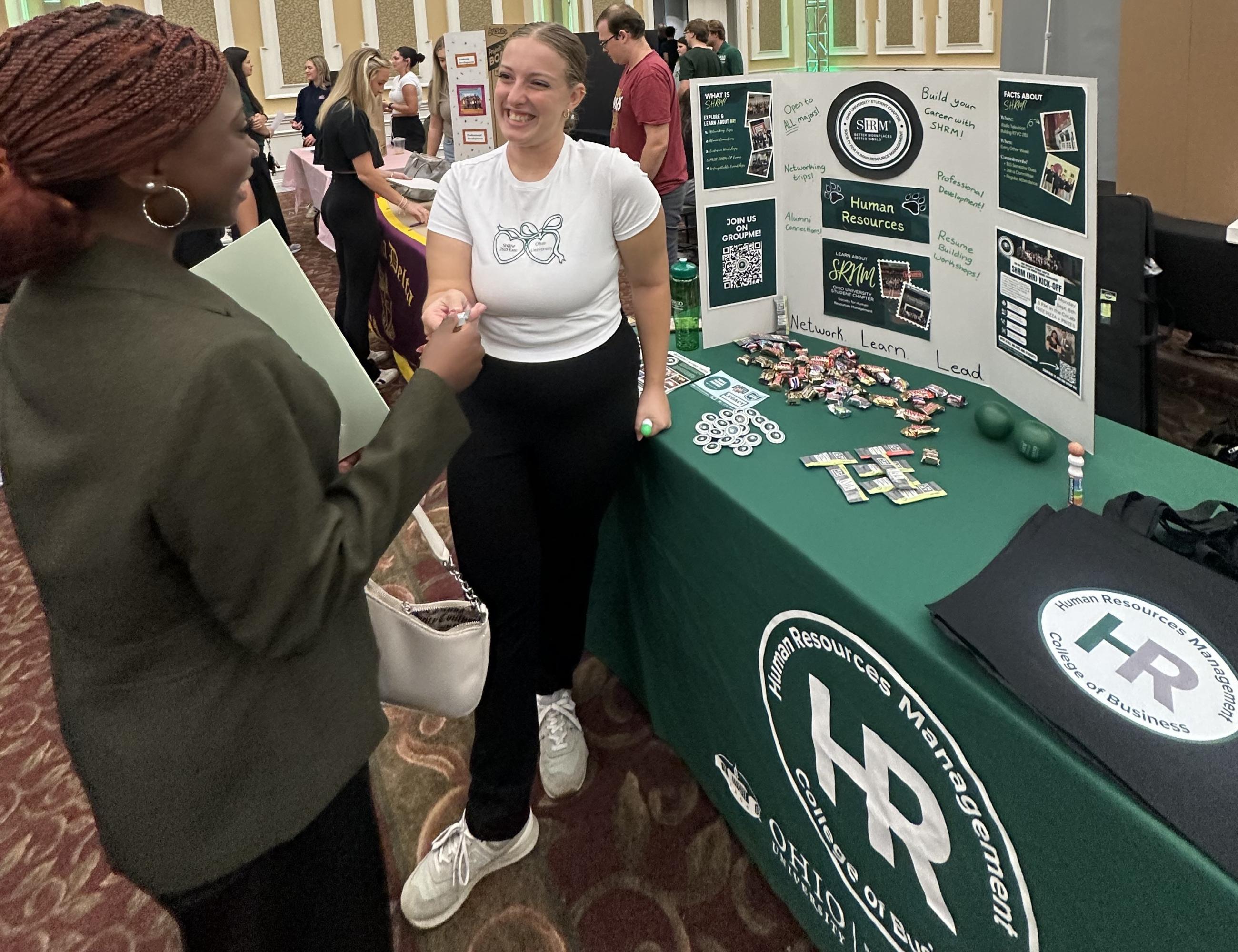 shrm students recruiting at org fair