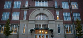 Exterior of Copeland Hall, home of Ohio University's College of Business