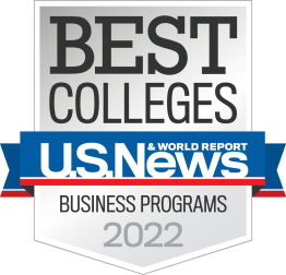Badge for Best Colleges by U.S. News Business Programs for 2022