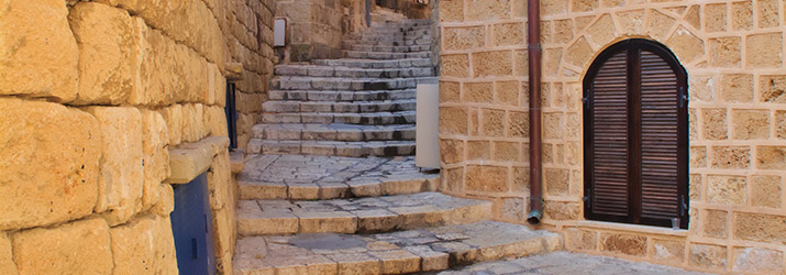 Tel Aviv Jaffa, alley of an old town