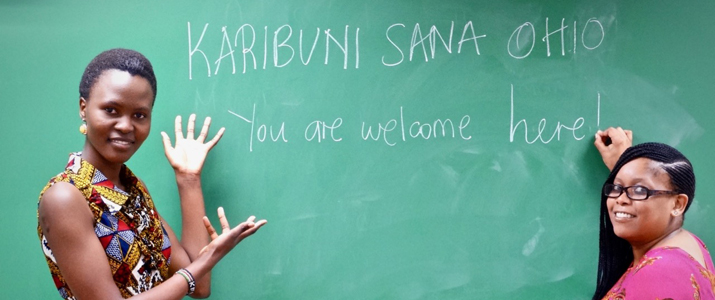 You are welcome in Swahili: karibuni sana Ohio.