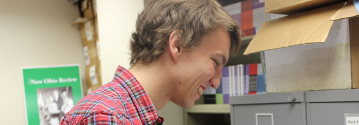 James Chrisman '15, an Honors Tutorial College English major, was the 2014-15 editor of Sphere.