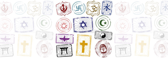world religions illustration
