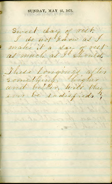 Margaret Boyd diary page