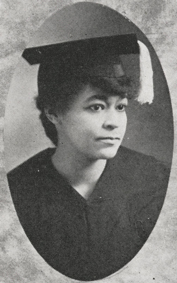 Martha Jane Hunley Blackburn senior portrait, 1916