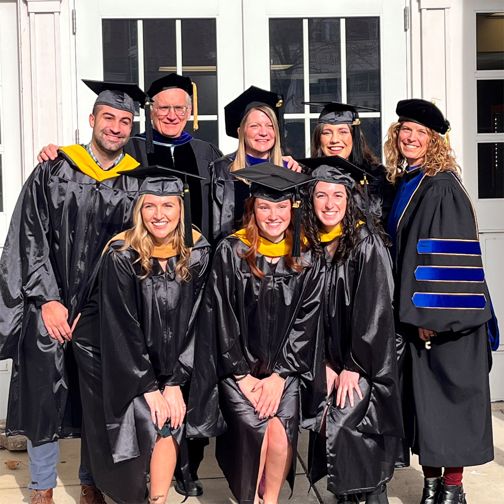 CIRS graduate students received their Master’s degree (Brockstein, Glatt, Hightower-Henson, Vitucci, Everly earning an MBA) or Doctoral degree (Dr. Samamtha Margherio) on Saturday Dec. 16.