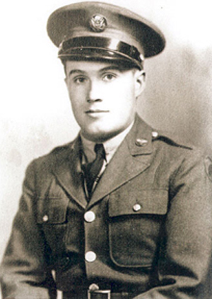 Alvin Baird in uniform, portrait