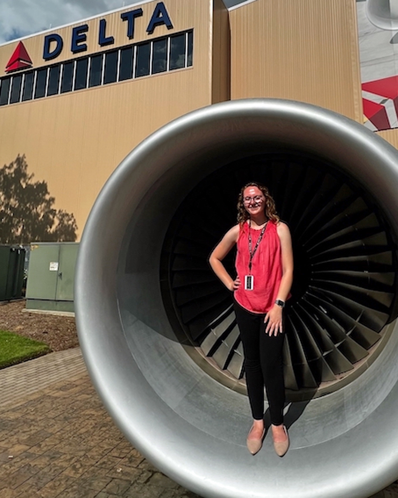 Geography - Meteorology major Madelynn Zarembka interned with Delta Air Lines at their headquarters in Atlanta, Ga.