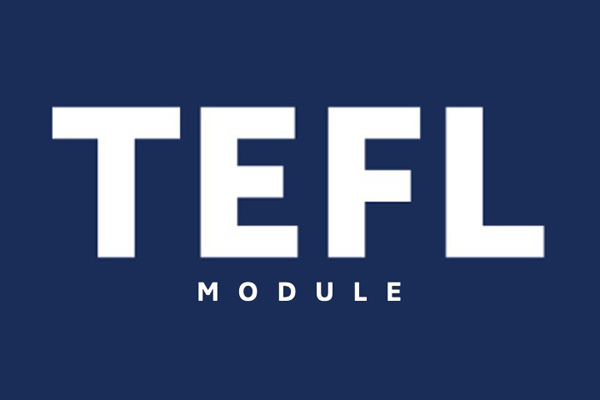 Graphic with the words: TEFL Module