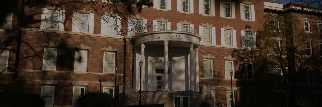 Ellis Hall, home to the English Department