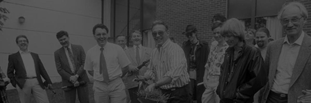 Faculty gather to break ground for the Edwards Accelerator