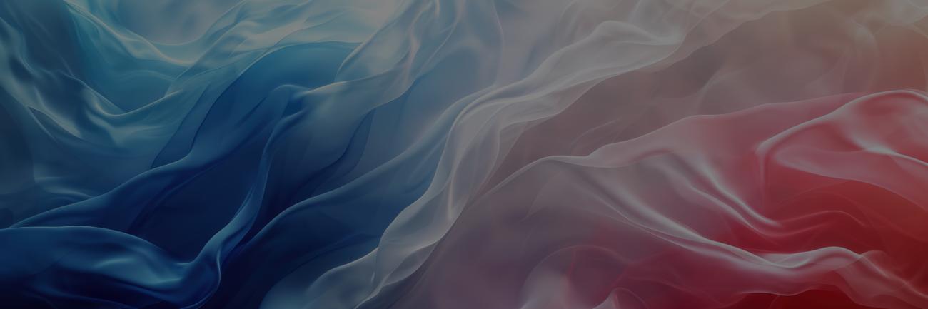 Fabric waving in colors of a French flag