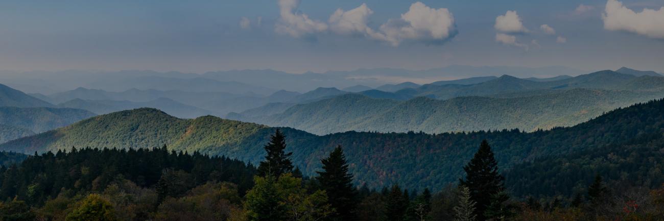 Autumn in the Appalachian Mountains Viewed Along the Blue Ridge Parkway