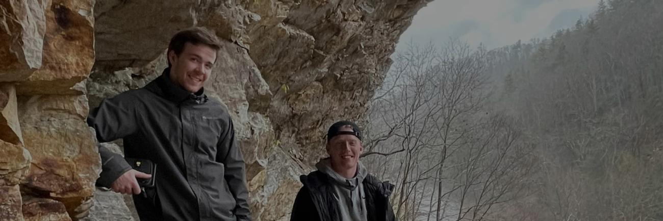 OHIO students on a mountainside during Field Experience