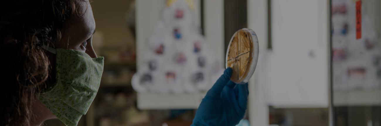 Hailee Sorensen in the lab