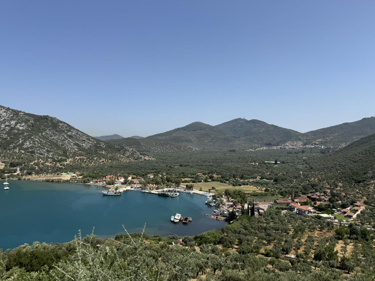 View from the mountaintop overlooking the bay