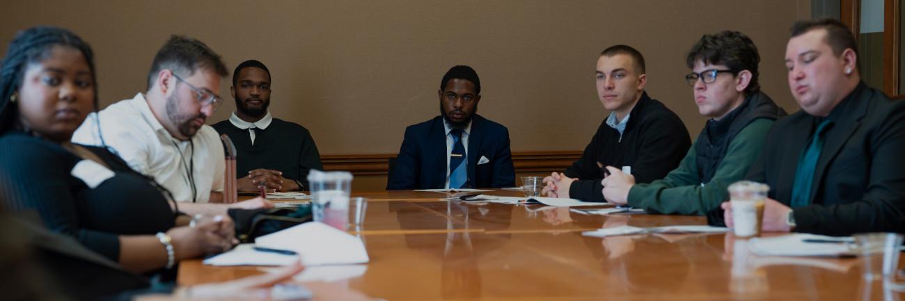 Students and alumni at Pre-Law Day 2026