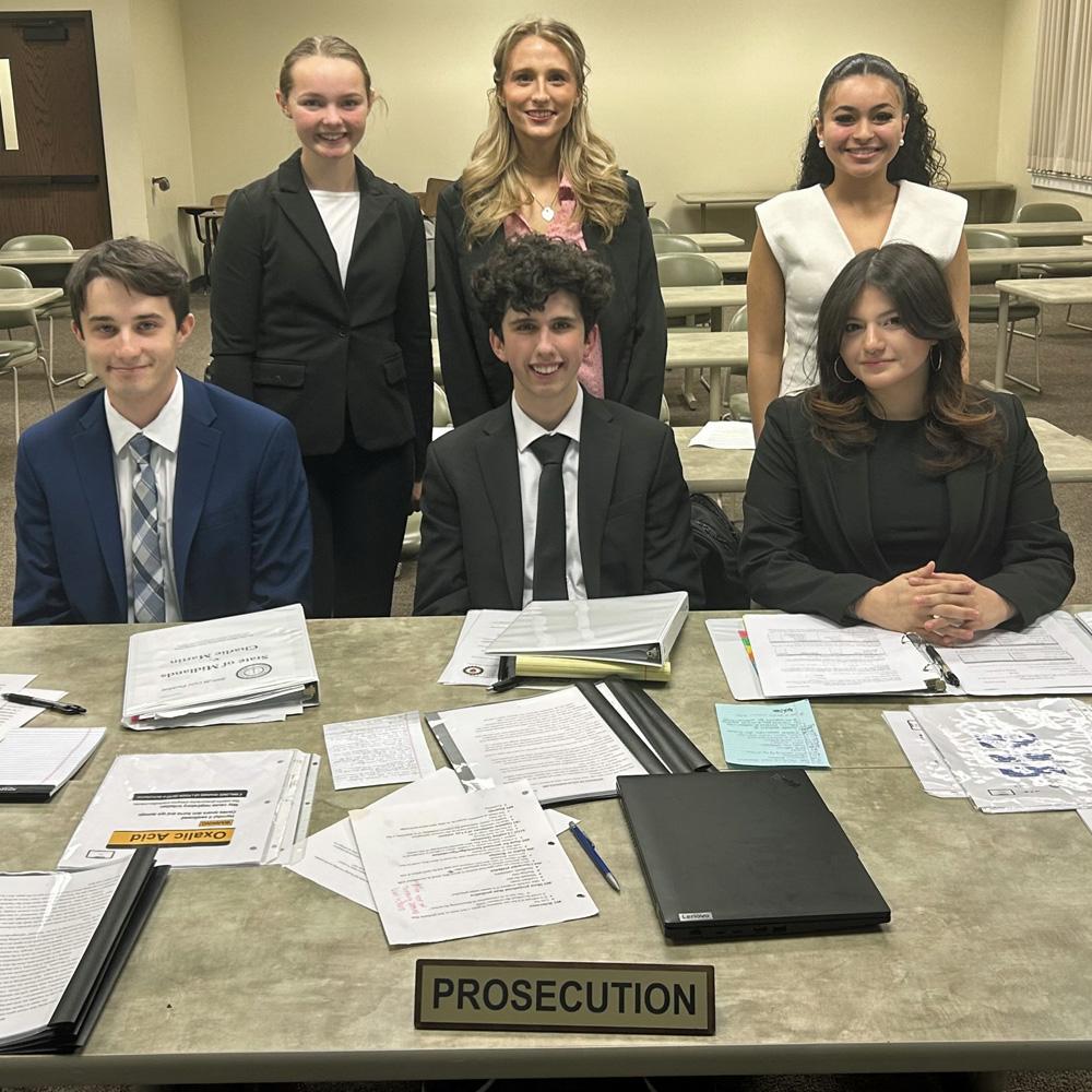 OHIO Mock Trial junior counsel students